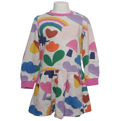 Dress (Beige, Multicolored) from Mini Boden Cotton, Elastane, Polyester