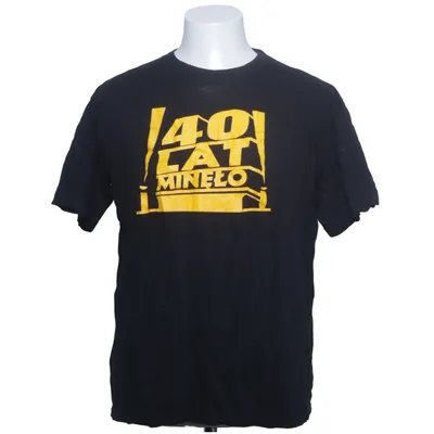 T-shirt (Sort, Gul) fra American Tshirt Bomuld