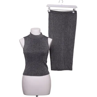 Set (Mina knitted skirt) från Gina Tricot Metallfiber, Polyester, Viskos