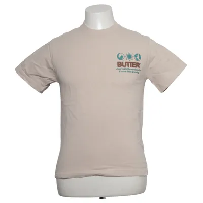 T-shirt (Beige) van Buttergoods Katoen