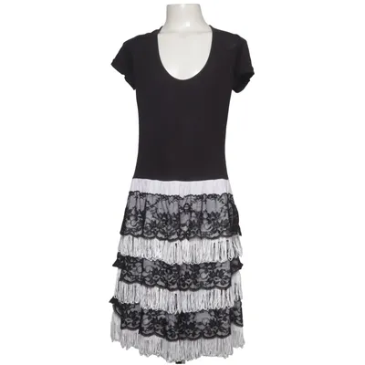 Kjole (Sort, Hvid) fra Oggi Collection Polyurethan, Viscose