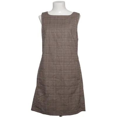 Jurk (Bruin, Beige) van H&M Elastaan, Polyester, Viscose