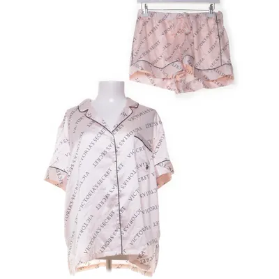 Pyjama (Roze, Meerkleurig) van Victoria's Secret Polyester