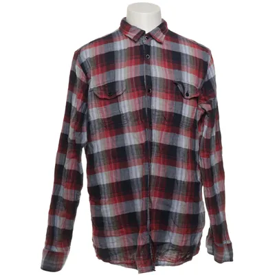 Flanellskjorta (Röd, Svart, Vit, Flerfärgad) från Poco Loco Bomull