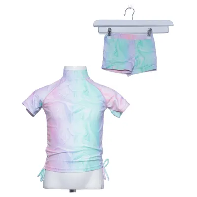 UV beschermende kleding (Roze, Groen, Blauw, Meerkleurig) van Nutmeg Elastaan, Gerecycled polyester