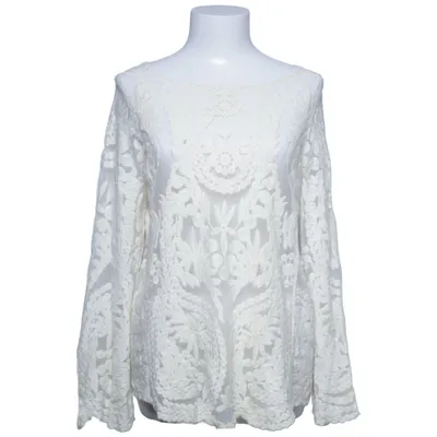 Blouse (White) from Lindex Cotton, Polyamide