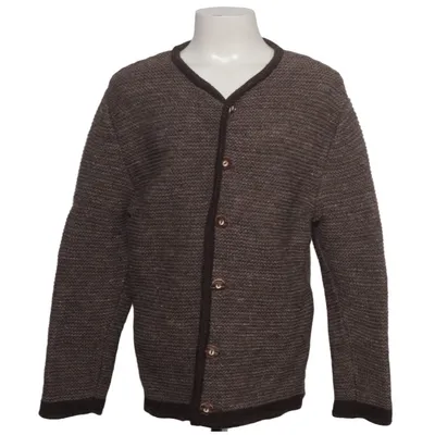 Cardigan (Marron) de Isar-Trachten Acrylique, Laine