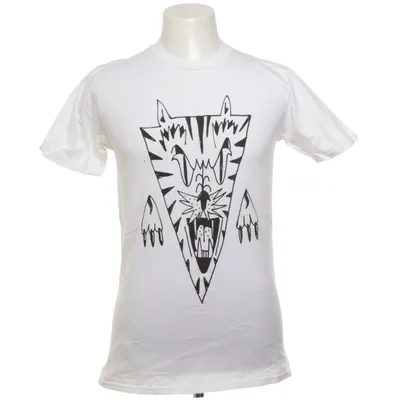 T-shirt (Vit, Svart) från Gildan Bomull