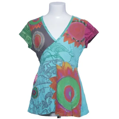 Wrap top (Blue, Multicolored) from Desigual