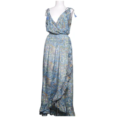 Robe longue (Bleu, Jaune, Multicolore) de Gold & Silver