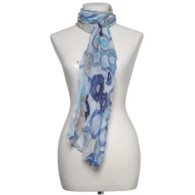 Châle (Bleu, Beige, Blanc) de Fanny Viscose