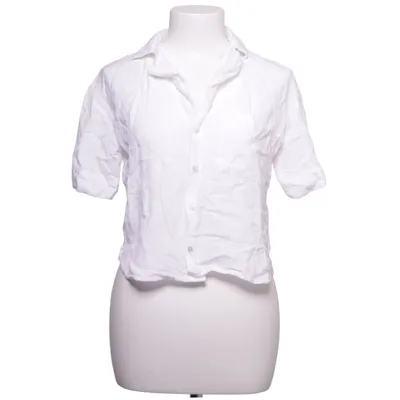 Korte mouwen shirt (Wit) van Stradivarius Katoen, Linnen, Viscose