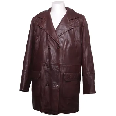 Läderrock (Brun) från Goldstein Skinn, Polyester