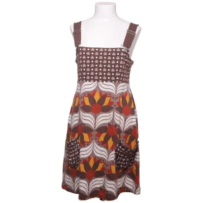 Hängselklänning (Brun, Flerfärgad) från Gina Tricot Bomull