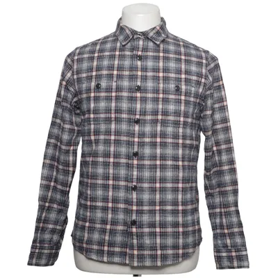 Chemise en flanelle (Bleu, Blanc, Rouge) de Edwin Coton