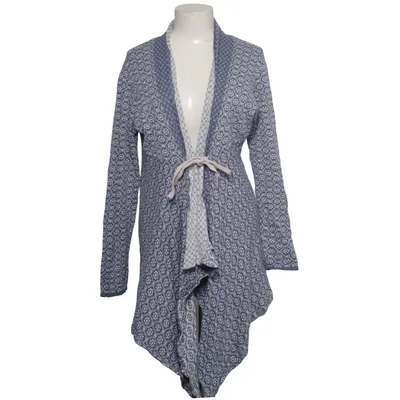 Wrap cardigan (Blue, White) from Happy Holly Cotton