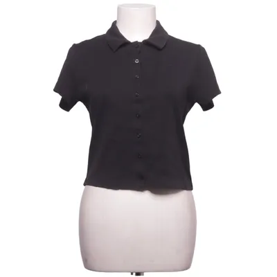 Kortärmad skjorta (Svart) från Uniqlo Bomull, Elastan