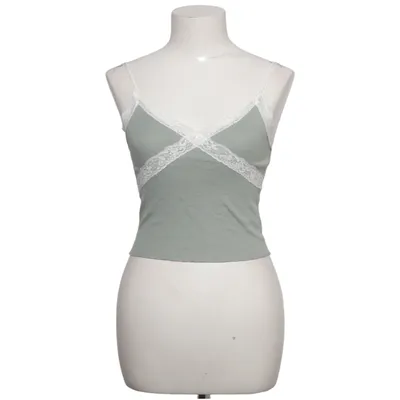 Crop top (Groen, Wit) van Subdued Katoen