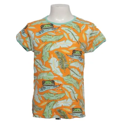 T-shirt (Orange, Grön, Flerfärgad) från Duns Sweden Ekologisk bomull