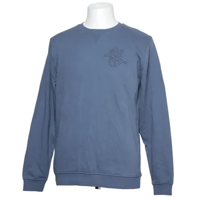 Collegetröja (Blå) från Dressmann Bomull, Återvunnen polyester