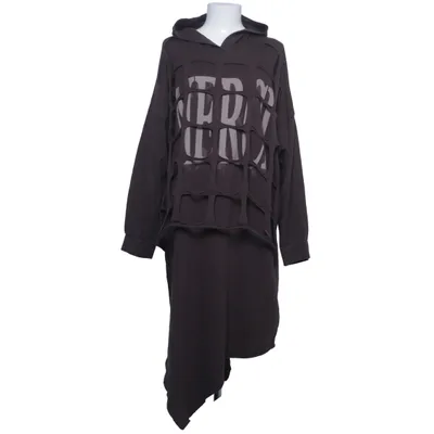 Capuchon jurk (Bruin) van New Collection Katoen, Elastaan