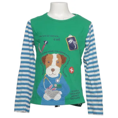 Long sleeve T-shirt (Green, Blue, White) from Mini Boden Cotton