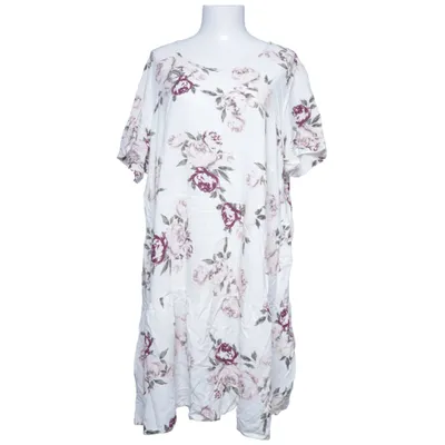 Dress (White, Multicolored) from Zizzi Viscose
