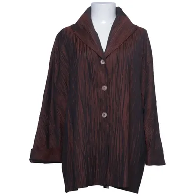 Jacket (Brown) from Evelin Brandt Polyester, Viscose
