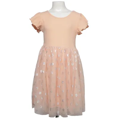 Klänning (Orange, Silverfärgad) från KiK Bomull, Elastan, Polyester