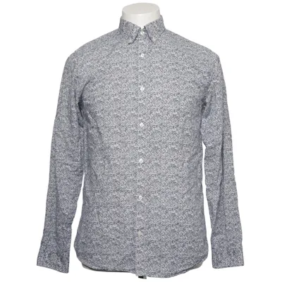 Shirt (Blauw, Wit) van Premium by Jack & Jones Katoen, Linnen