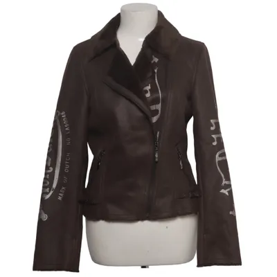 Shearling jacket (Brown) from Von Dutch Acrylic, Polyester