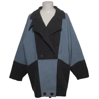 Mantel (Blau, Grau) von Finn Flare Polyamid, Polyester, Wolle