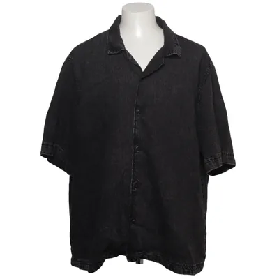 Chemise à manches courtes (Noir) de H&M Coton, Lyocell