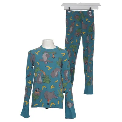 Pyjama (Bleu, Multicolore) de Disney x Polarn O. Pyret Élasthane, Coton biologique