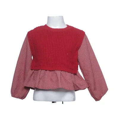 Blouse (Red, White) from Zara