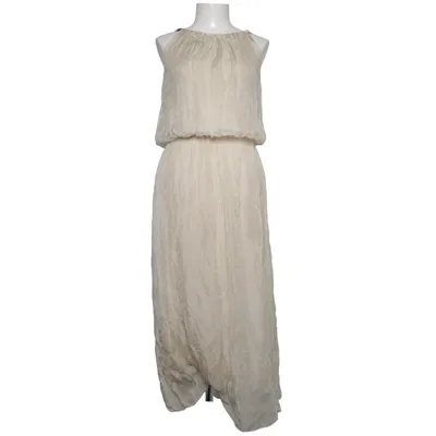 Jurk (Beige) van Superbugs Elastaan, Zijde, Viscose