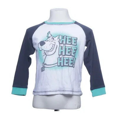 Langærmet t-shirt (Hvid, Blå) fra Scooby-Doo