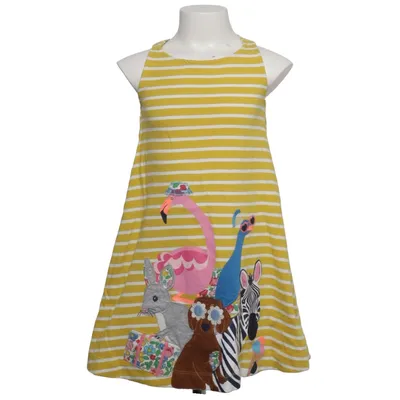 Dress (Yellow, White, Multicolored) from Mini Boden Cotton