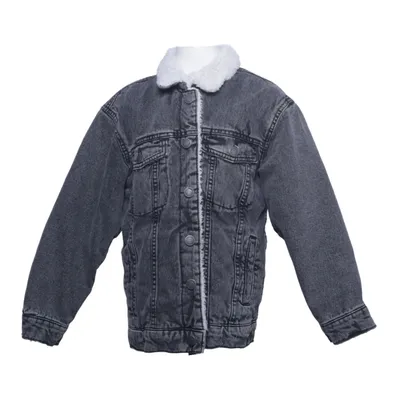 Fodrad jeansjacka (Grå) från Zara Polyester