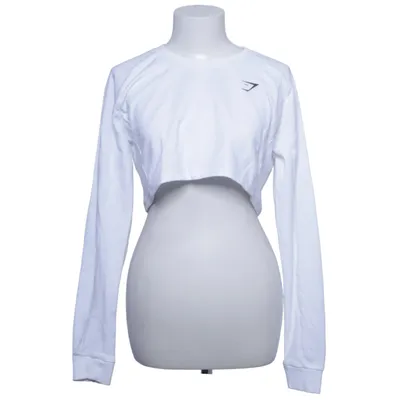 Crop top (White) from Gymshark Cotton, Elastane, Recycled polyester