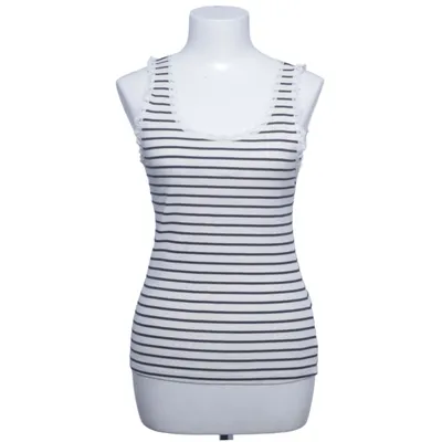 Débardeur (Blanc, Bleu) de Esmara Coton, Élasthane