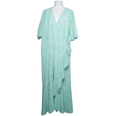 Omlottklänning (Grön, Vit) från Pernilla Wahlgren Polyester