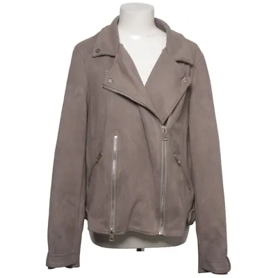 Bikerjacka (Grå) från River Island Plus Akryl, Elastan, Polyester