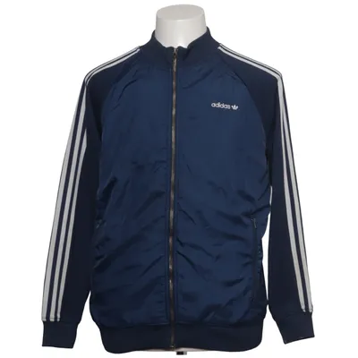 Træningsjakke (Blå, Hvid) fra Adidas Originals Bomuld, Polyester