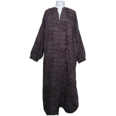 Robe longue (Marron, Gris) de Rabens Saloner Coton
