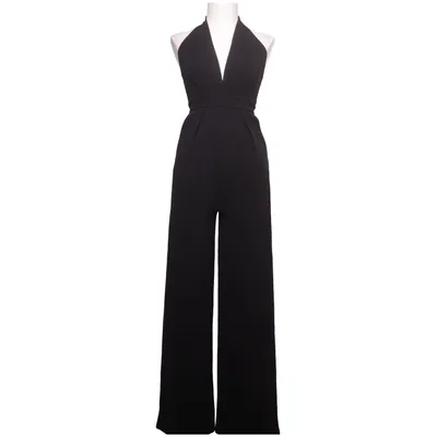 Jumpsuit (Halterneck Wrap Front Jumpsuit) van NA-KD Elastaan, Polyester