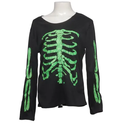Langærmet t-shirt (Sort, Grøn) fra Crazy Days Polyester