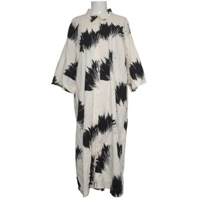 Maxi jurk (Wit, Zwart) van Monki Katoen