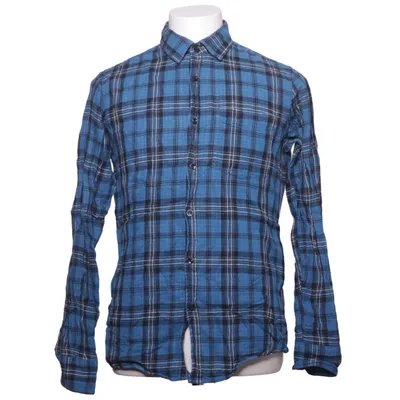 Flanellskjorta (Blå, Svart, Vit) från Poco Loco Bomull