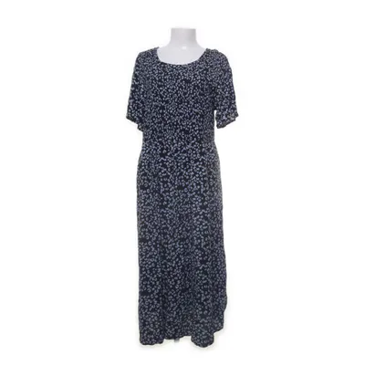 Kjole (Sort, Blå) fra Zizzi Viscose